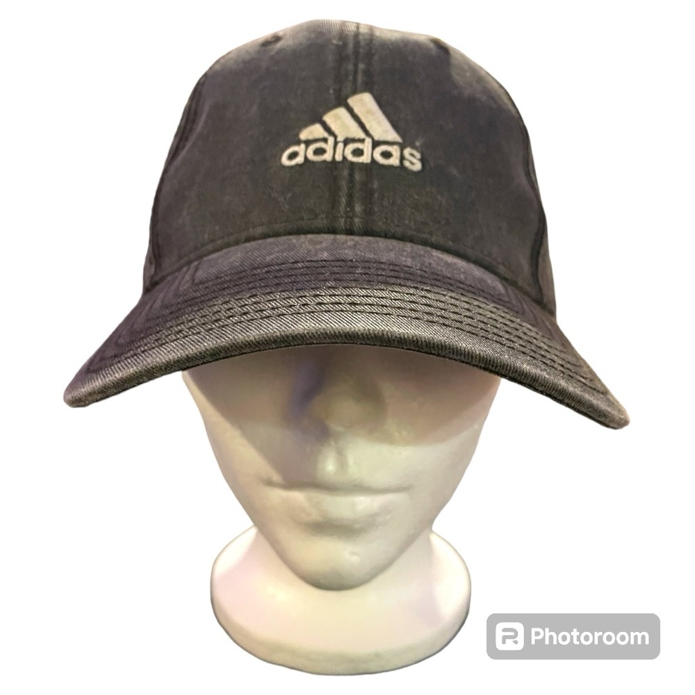 Adidas dad hat, black acid washed.